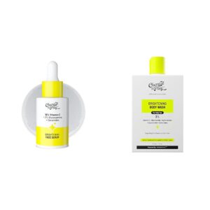 Chemist At Play 10% Vitamin C Face SerumFor All Skin Types 30ml + Brightening Body Wash For Women & Men | 236mL