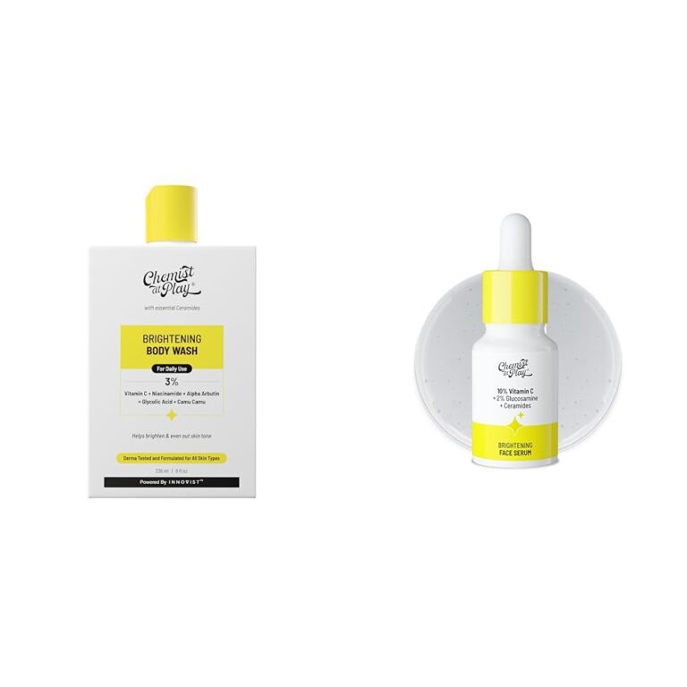 Chemist At Play Brightening Body Wash For Women & Men | 236mLVitamin C serum 10ml