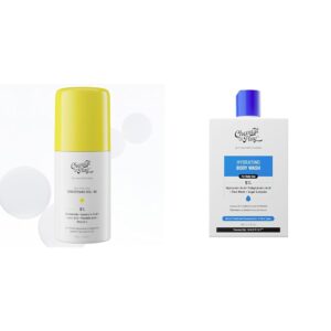 Chemist At Play Brightening & Whitening Roll On Serum For Neck, 40ml + Hydrating Body Wash For Women & Men | 236ml