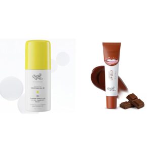Chemist At Play Brightening & Whitening Roll On Serum For Neck, 40ml +Chocolate Tinted Lip Balm