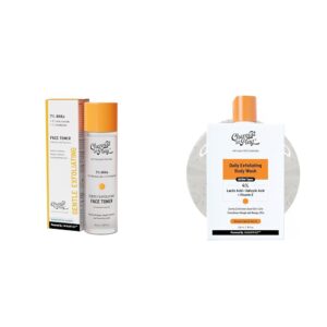Chemist At Play Glycolic Acid Face Toner for Gentle Exfoliation & Skin Hydration| 150ml + 1% Salicylic Acid Exfoliating Body Wash 236ml For Men & Women
