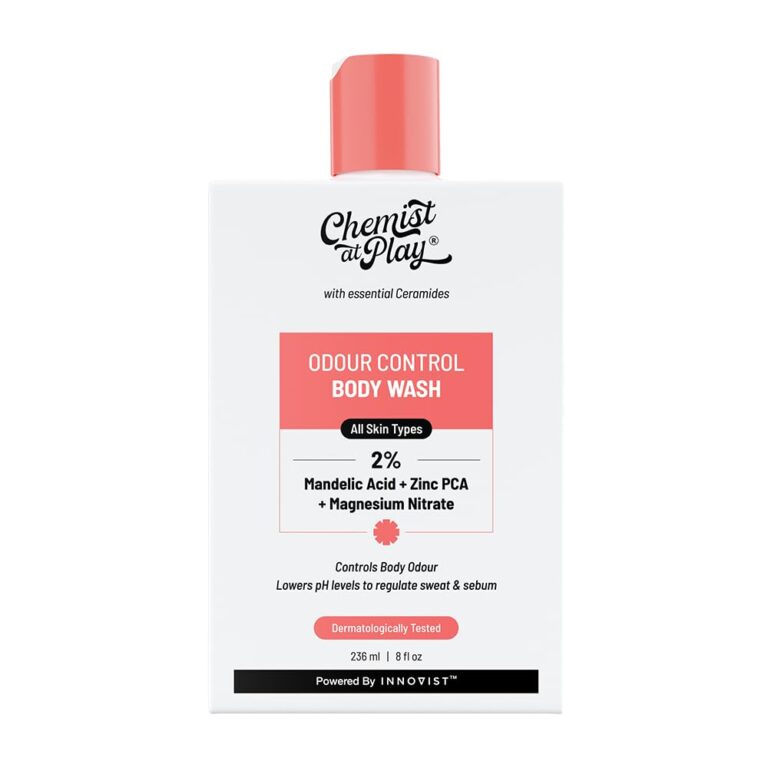 Chemist At Play Odour Control Body Wash| Controls Body Odour| Long Lasting Freshness | Regulates sweat & sebum| 236ml