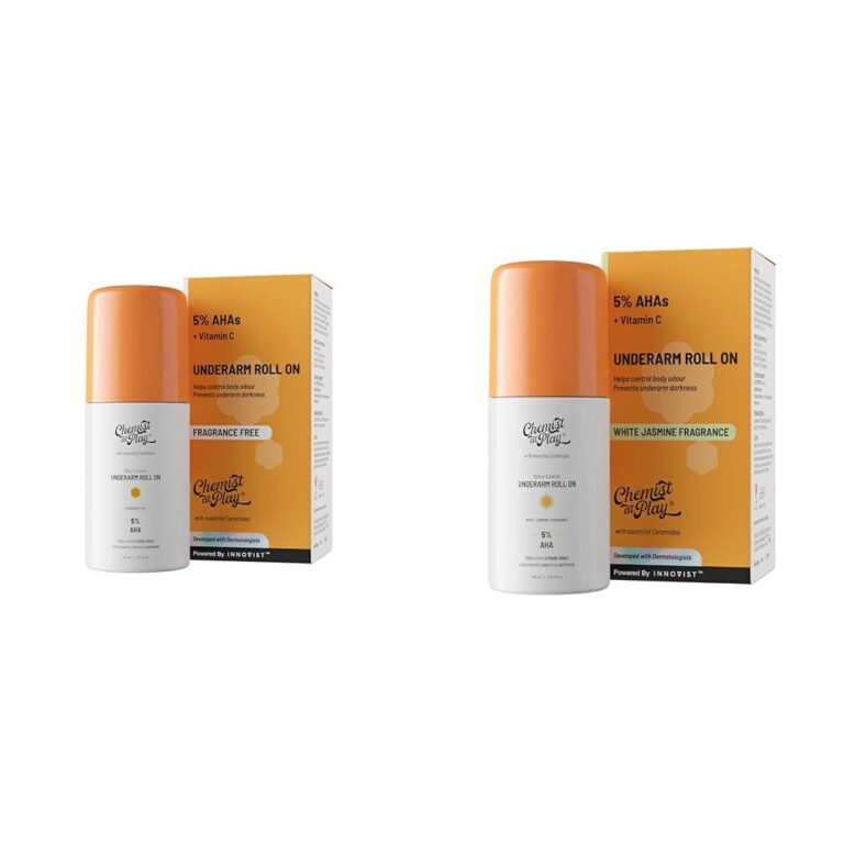 Chemist At Play UnderArm Roll-On with 5% AHA, Lactic Acid & 1% Mandelic Acid Vegan | SLS Free | 40ml UnderArm Roll-On Deodorant with 5% AHA, Lactic Acid & 1% Mandelic Acid Vegan...