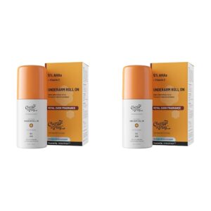 Chemist at Play UnderArm Roll-On with 5% AHA, Lactic Acid & 1% Mandelic Acid | Prevents Body Odour, Brightens Skin & Exfoliates Underarm | For Sensitive Skin | Royal Oudh...