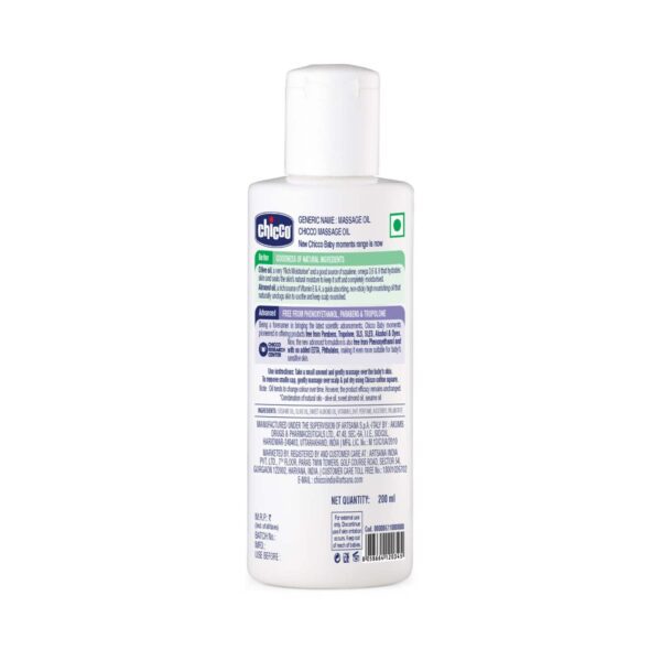 Chicco Baby Moments Massage Oil (200 ml) - Chicco