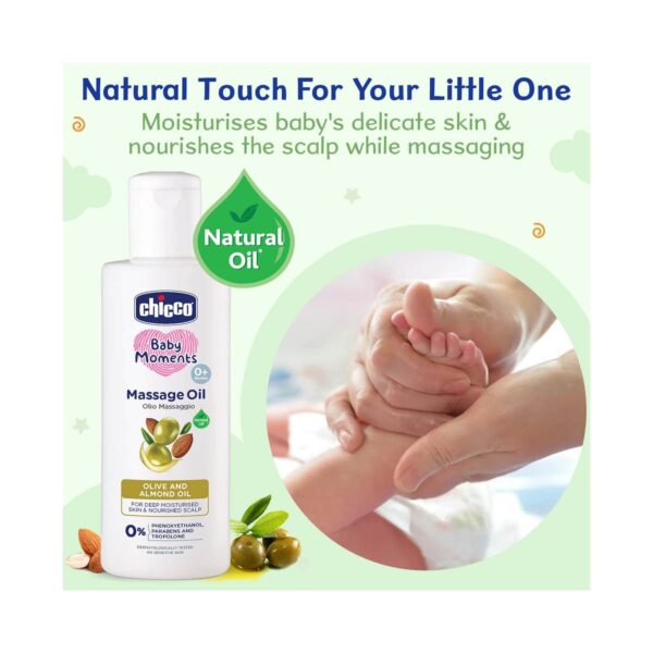 Chicco Baby Moments Massage Oil (200 ml) - Chicco