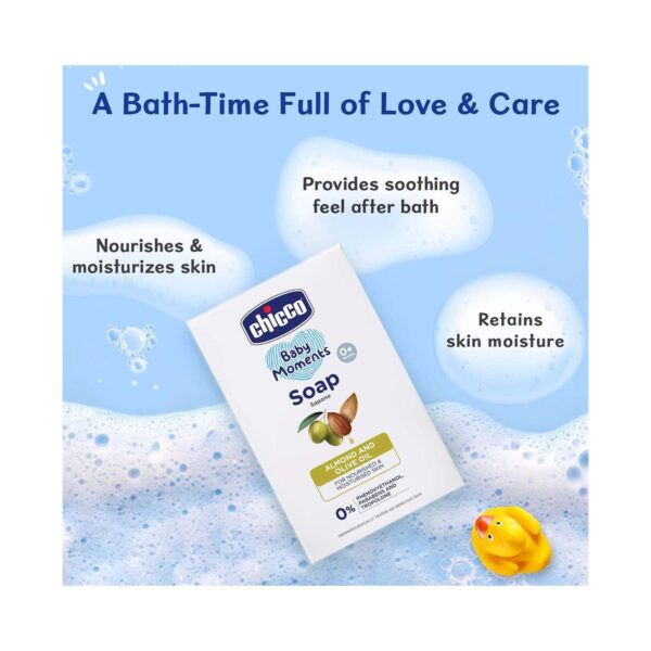 Chicco Baby Moments Soap Buy 3 Get 1 Free (125 g) - Chicco