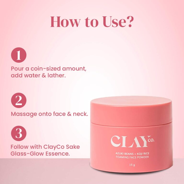 ClayCo. adzuki beans + Koji Rice Foaming Face Powder (15g) - ClayCo.