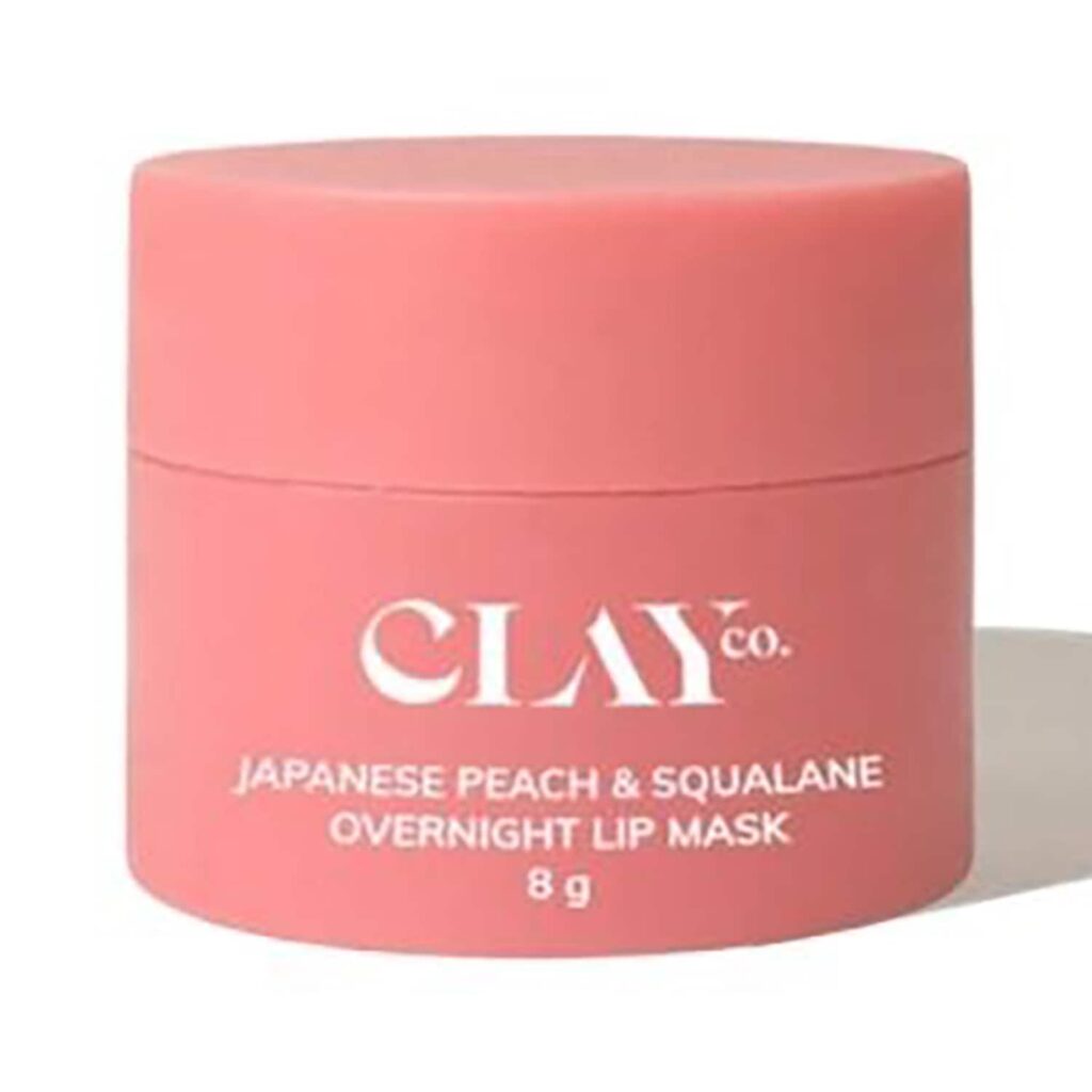 ClayCo. Japanese Peach & Squalane Overnight Lip Mask (8g) - ClayCo.