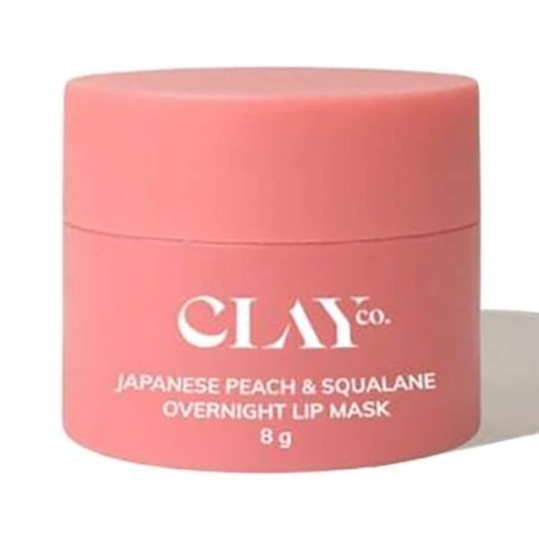 ClayCo. Japanese Peach & Squalane Overnight Lip Mask (8g) - ClayCo.
