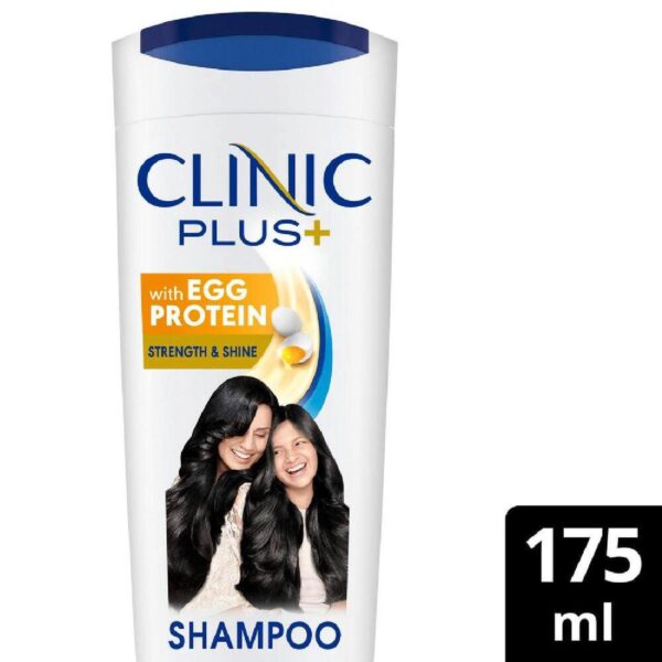 Clinic Plus Strength & Shine With Egg Protein Shampoo (175ml) - Clinic Plus