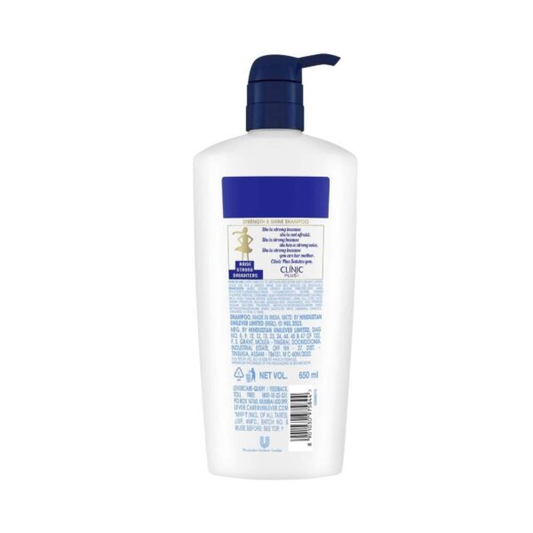 Clinic Plus Strength & Shine With Egg Protein Shampoo (650ml) - Clinic Plus
