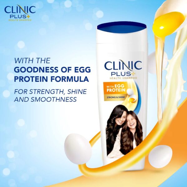 Clinic Plus Strength & Shine With Egg Protein Shampoo (650ml) - Clinic Plus
