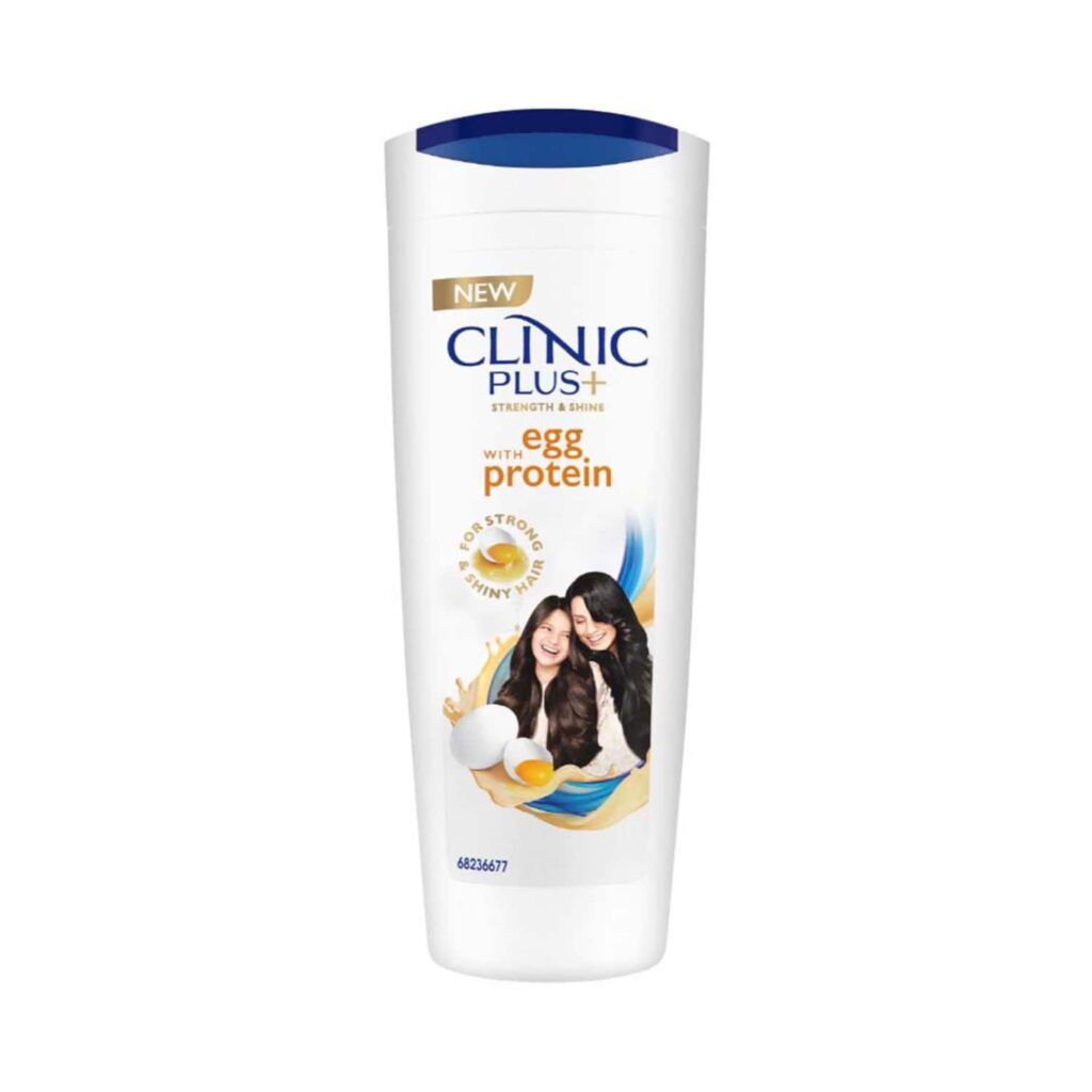 Clinic Plus Strength & Shine With Egg Protein Shampoo (80ml) - Clinic Plus