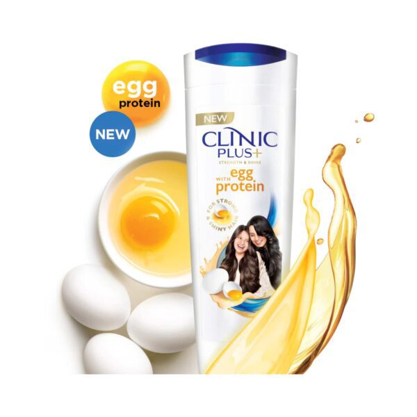 Clinic Plus Strength & Shine With Egg Protein Shampoo (80ml) - Clinic Plus