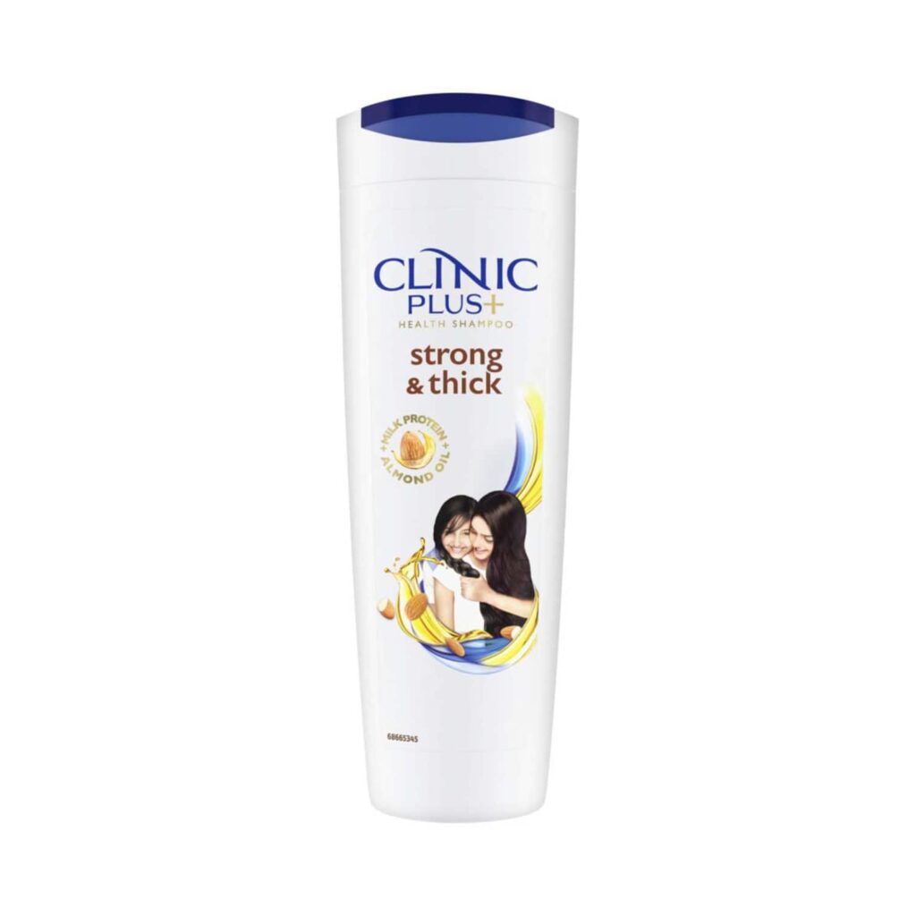 Clinic Plus Strong & Extra Thick Shampoo With Milk Protein & Almond Oil (355ml) - Clinic Plus