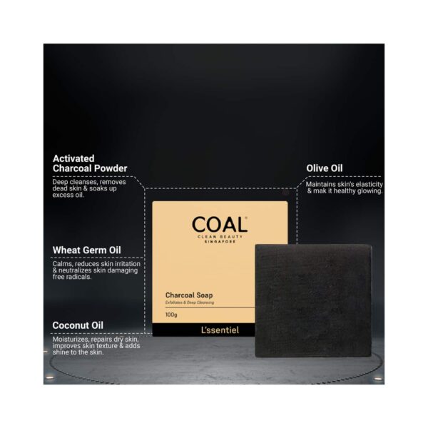 COAL CLEAN BEAUTY Charcoal Soap (100g) - COAL CLEAN BEAUTY