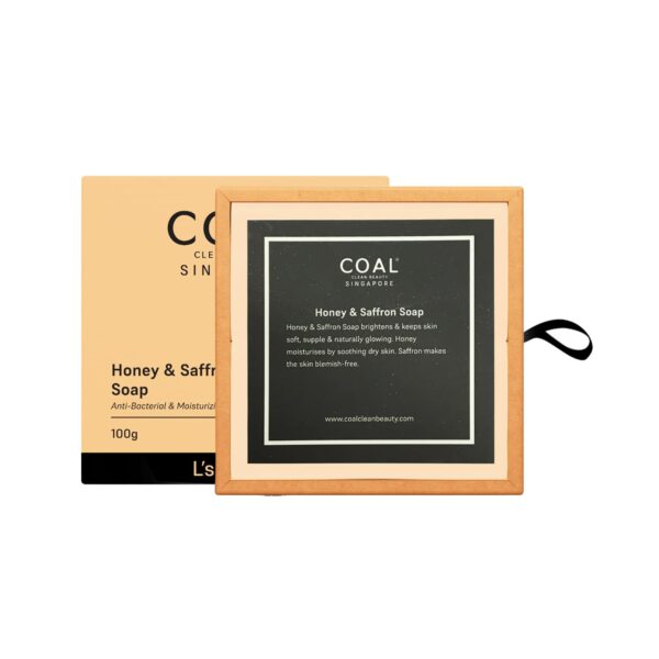 COAL CLEAN BEAUTY Honey & Saffron Soap (100g) - COAL CLEAN BEAUTY