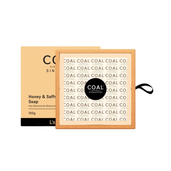 COAL CLEAN BEAUTY Honey & Saffron Soap (100g) - COAL CLEAN BEAUTY