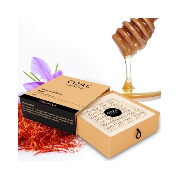 COAL CLEAN BEAUTY Honey & Saffron Soap (100g) - COAL CLEAN BEAUTY