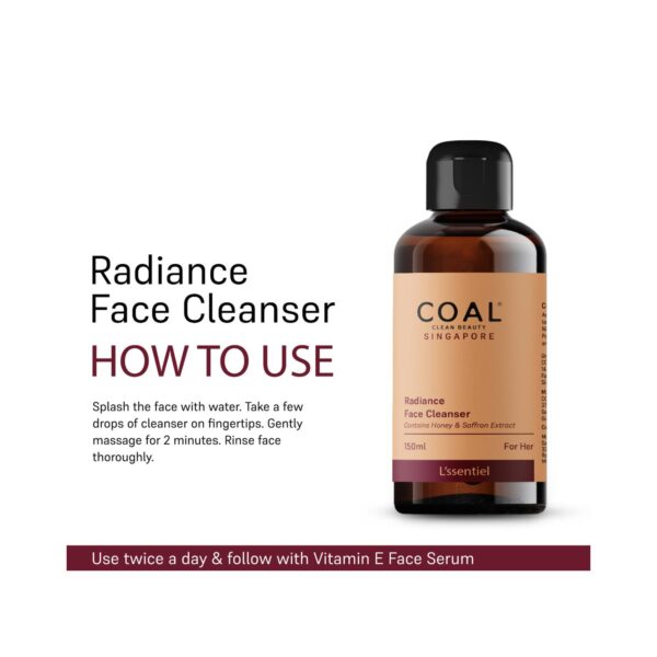 COAL CLEAN BEAUTY Radiance Face Cleanser For Her (150ml) - COAL CLEAN BEAUTY