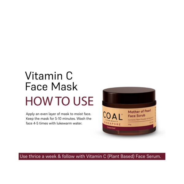 COAL CLEAN BEAUTY Vitamin C Face Mask For Her (50g) - COAL CLEAN BEAUTY