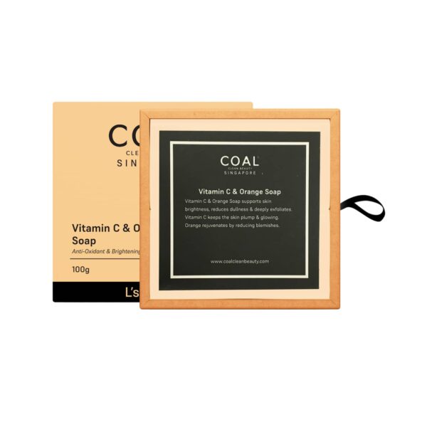COAL CLEAN BEAUTY Vitamin C & Orange Soap (100g) - COAL CLEAN BEAUTY