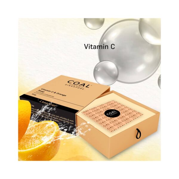 COAL CLEAN BEAUTY Vitamin C & Orange Soap (100g) - COAL CLEAN BEAUTY