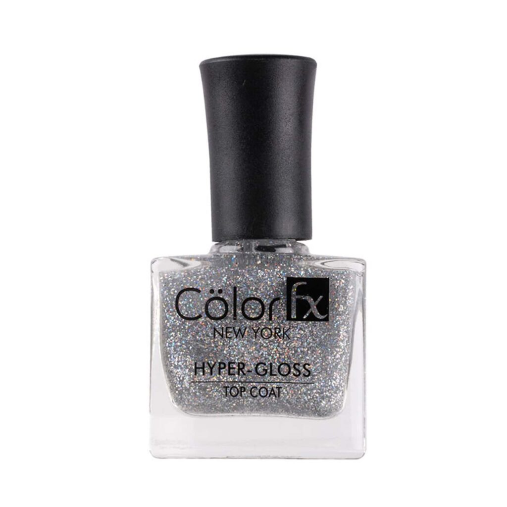 Color Fx Hyper Gloss Top Coat Nail Polish - 172 Silver (9ml) - Color Fx