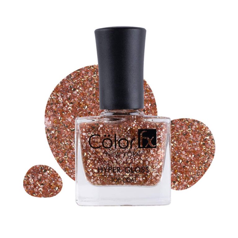 Color Fx Hyper Gloss Top Coat Nail Polish - 173 Rose Gold (9ml) - Color Fx