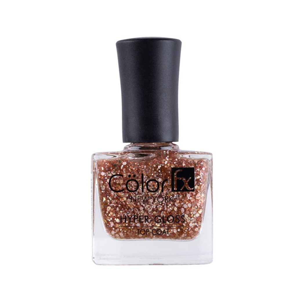 Color Fx Hyper Gloss Top Coat Nail Polish - 173 Rose Gold (9ml) - Color Fx