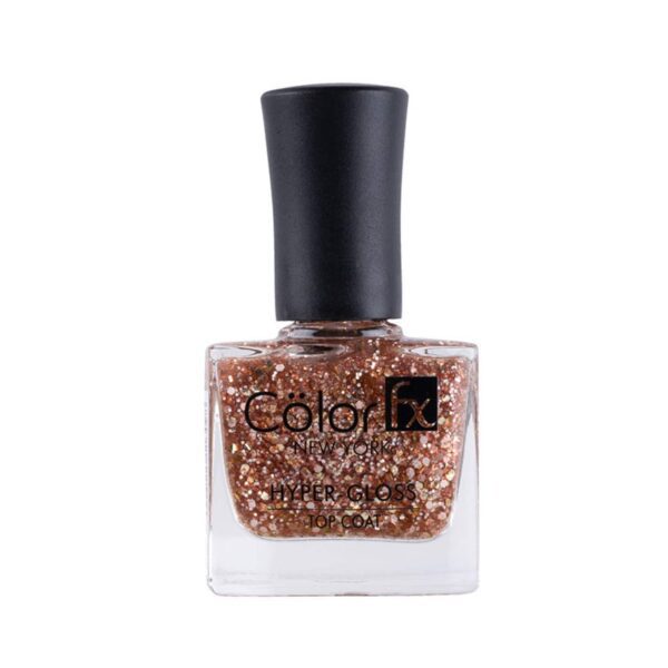 Color Fx Hyper Gloss Top Coat Nail Polish - 173 Rose Gold (9ml) - Color Fx