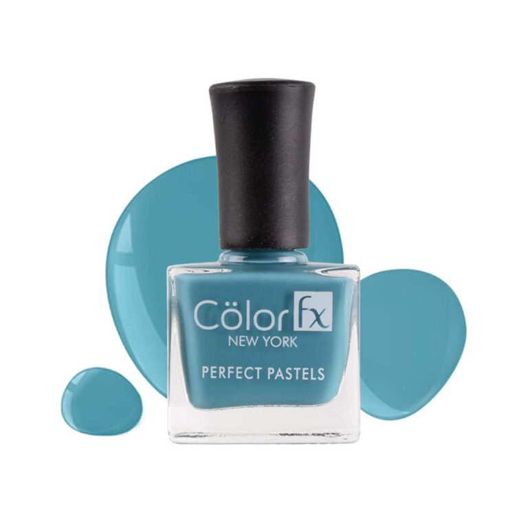 Color Fx Perfect Pastel Glossy Finish Nail Polish - 162 Teal (9ml) - Color Fx