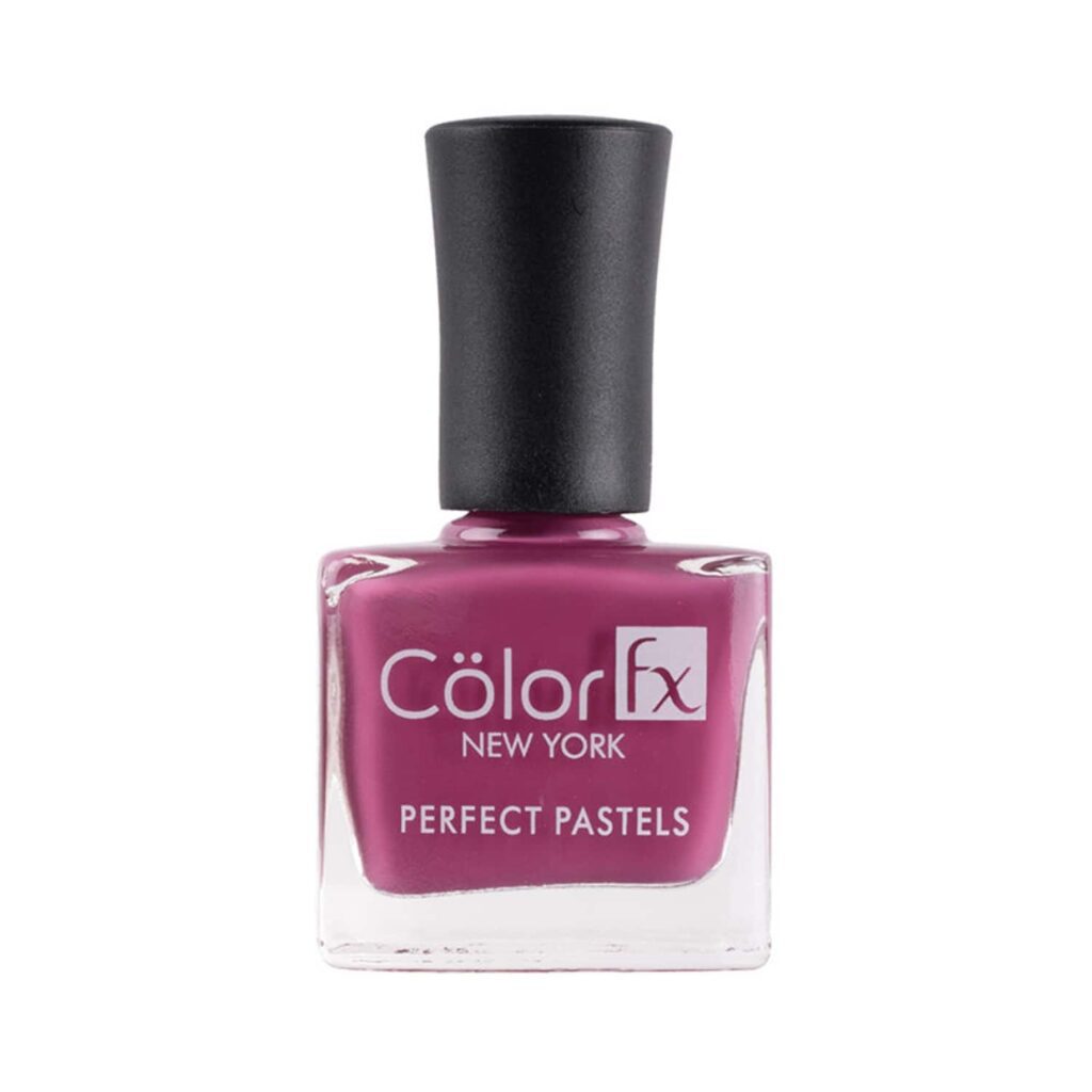 Color Fx Perfect Pastel Glossy Finish Nail Polish - 166 Plum (9ml) - Color Fx