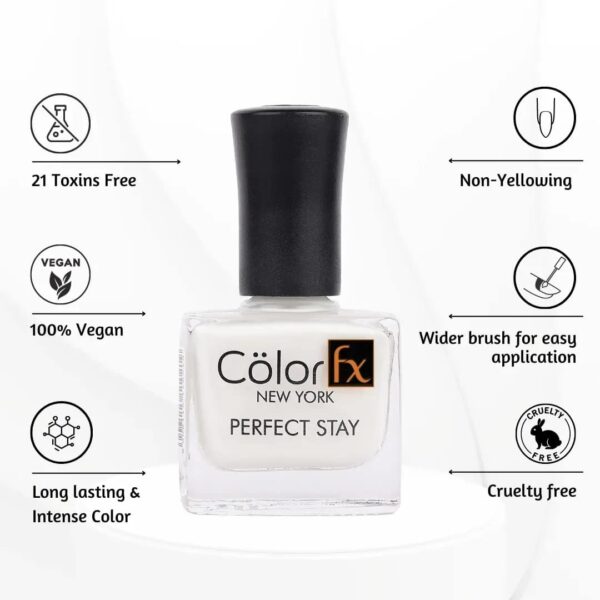 Color Fx Perfect Stay Nail Polish - 120 Shade (9ml) - Color Fx