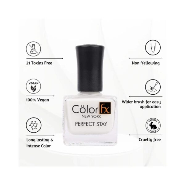 Color Fx Perfect Stay Nail Polish - 132 Shade (9ml) - Color Fx