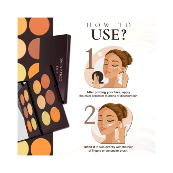 Colorbar 24Hrs Wear Concealer Palette - 001 Light Medium (25 g) - Colorbar