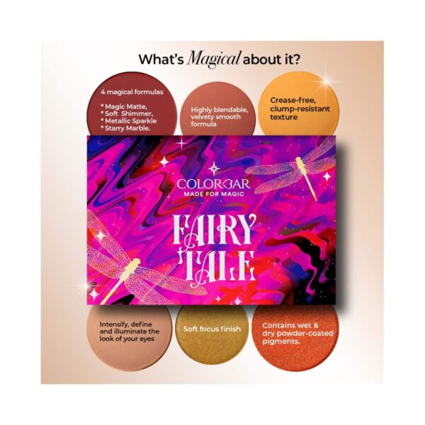 Colorbar Fairy-Tale Eyeshadow Palette - Multi-Color (30g) - Colorbar