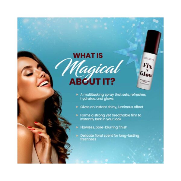 Colorbar Fix N Glow Setting Spray - Clear (100ml) - Colorbar