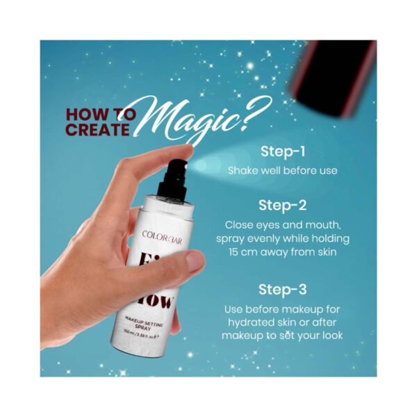 Colorbar Fix N Glow Setting Spray - Clear (100ml) - Colorbar
