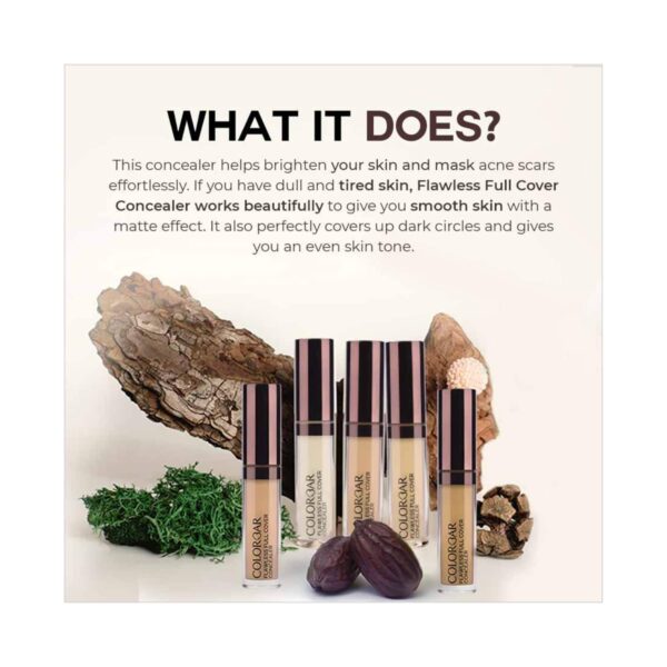 Colorbar Flawless Full Cover Concealer New - 001 Velvet (6ml) - Colorbar
