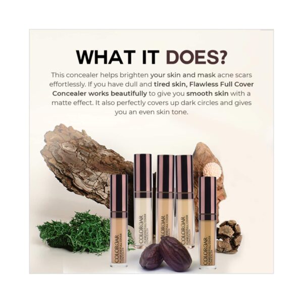 Colorbar Flawless Full Cover Concealer New - 002 Chiffon (6ml) - Colorbar