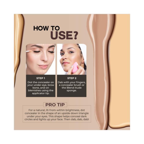 Colorbar Flawless Full Cover Concealer New - 002 Chiffon (6ml) - Colorbar