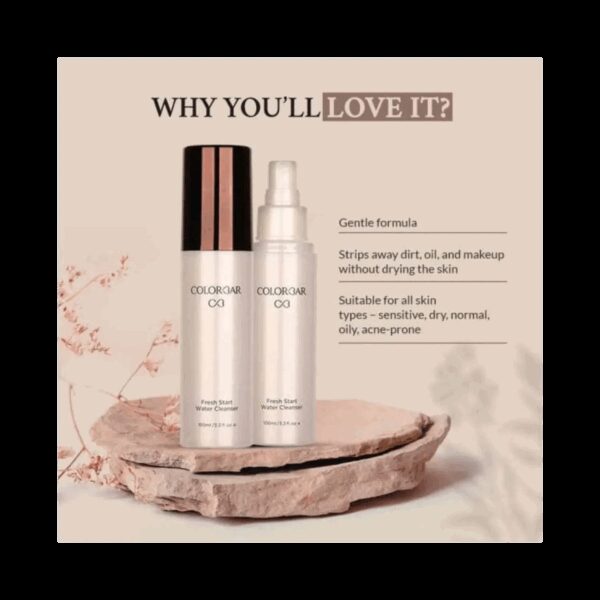 Colorbar Fresh Start Water Cleanser (100ml) - Colorbar