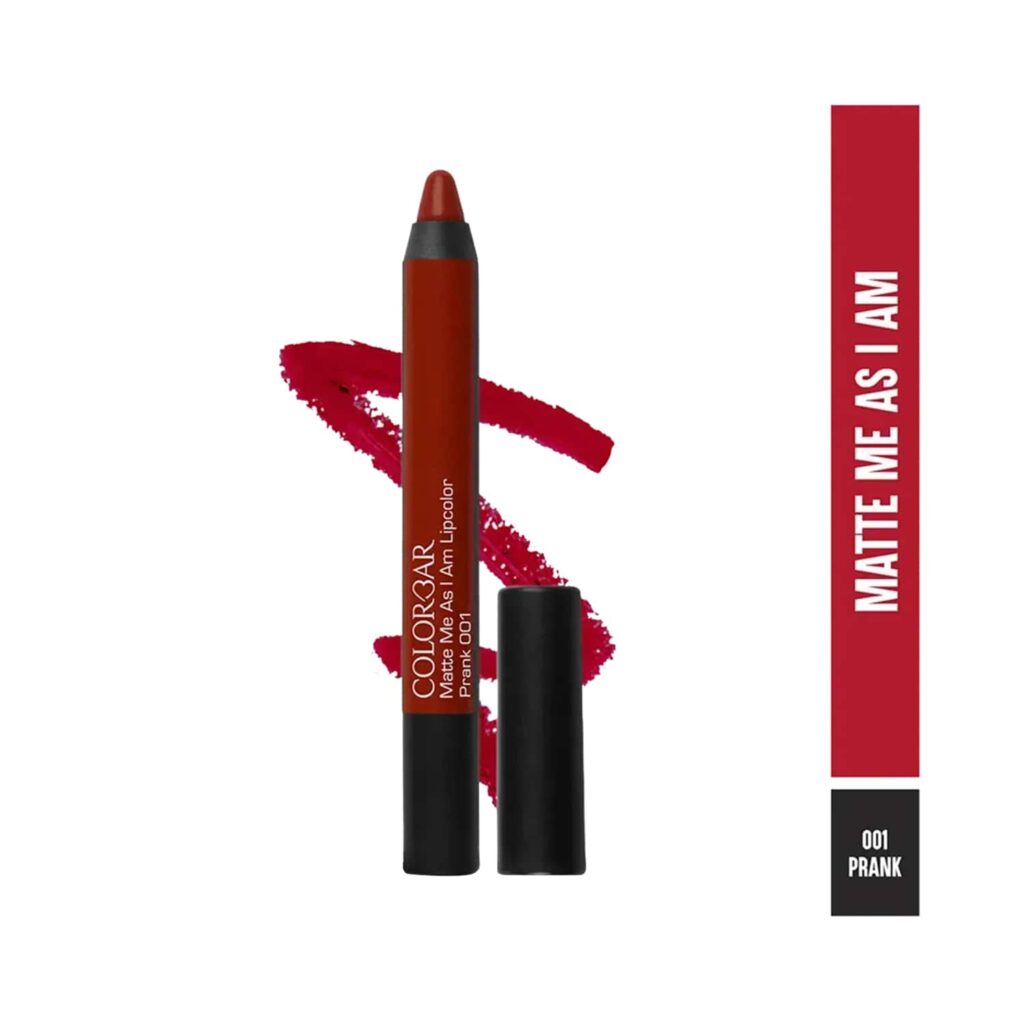 Colorbar Matte Me As I Am Lip Crayon - 001 Prank (2.8gm) - Colorbar