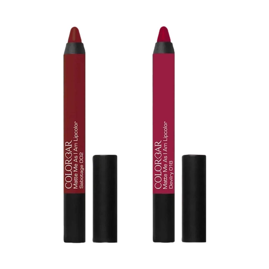 Colorbar Matte Me As I Am Lipcolor - 002 Sabotage + 018 Devilry Combo - Colorbar