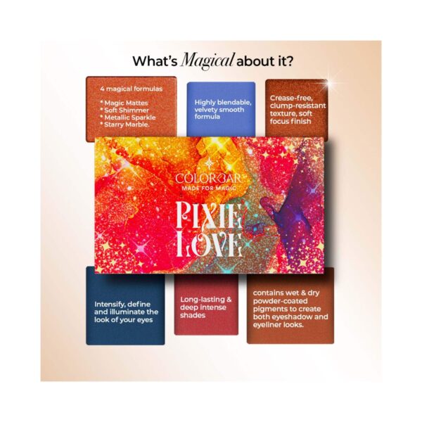 Colorbar Pixie Love Eyeshadow Palette - Multi-Color (30g) - Colorbar