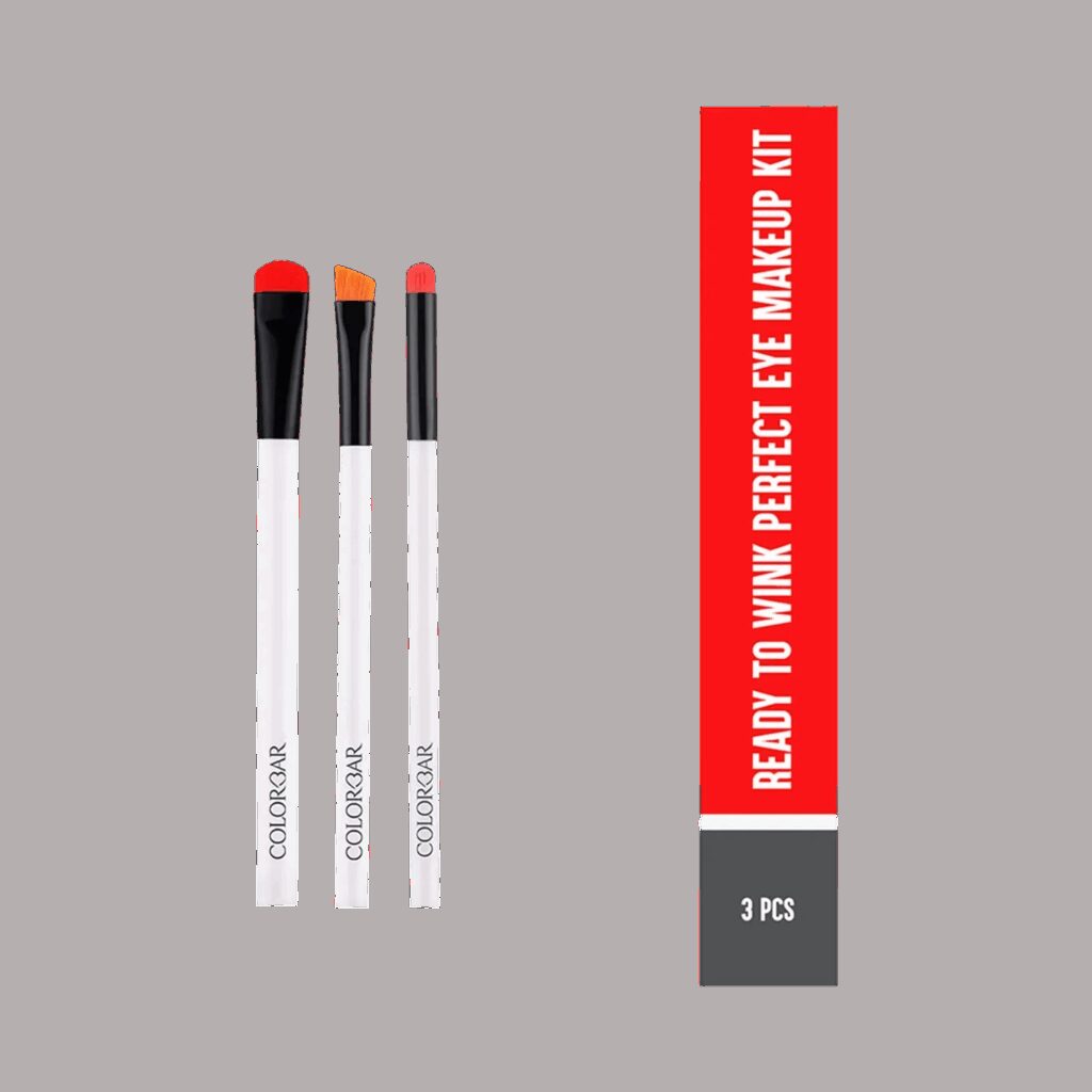 Colorbar Ready To Wink Perfect Eye Brush Kit (3 Pcs) - Colorbar