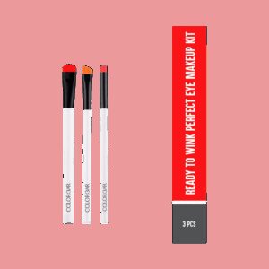Colorbar Ready To Wink Perfect Eye Brush Kit (3 Pcs) - Colorbar