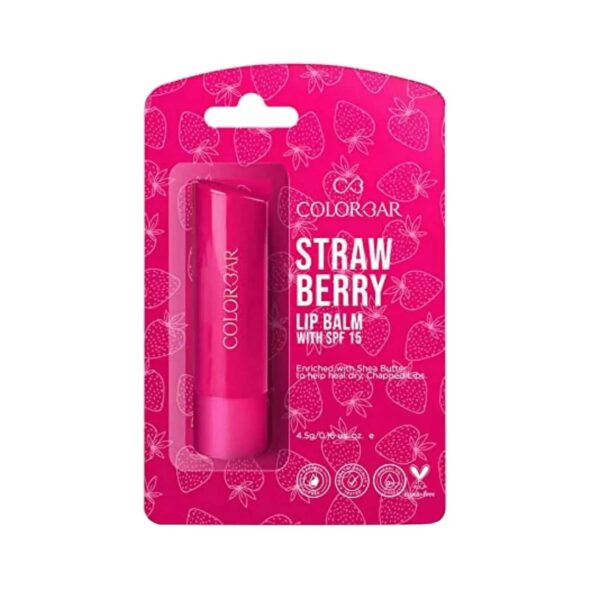 Colorbar Strawberry Lip Balm SPF 15 - 01 Pink (4.5g) - Colorbar